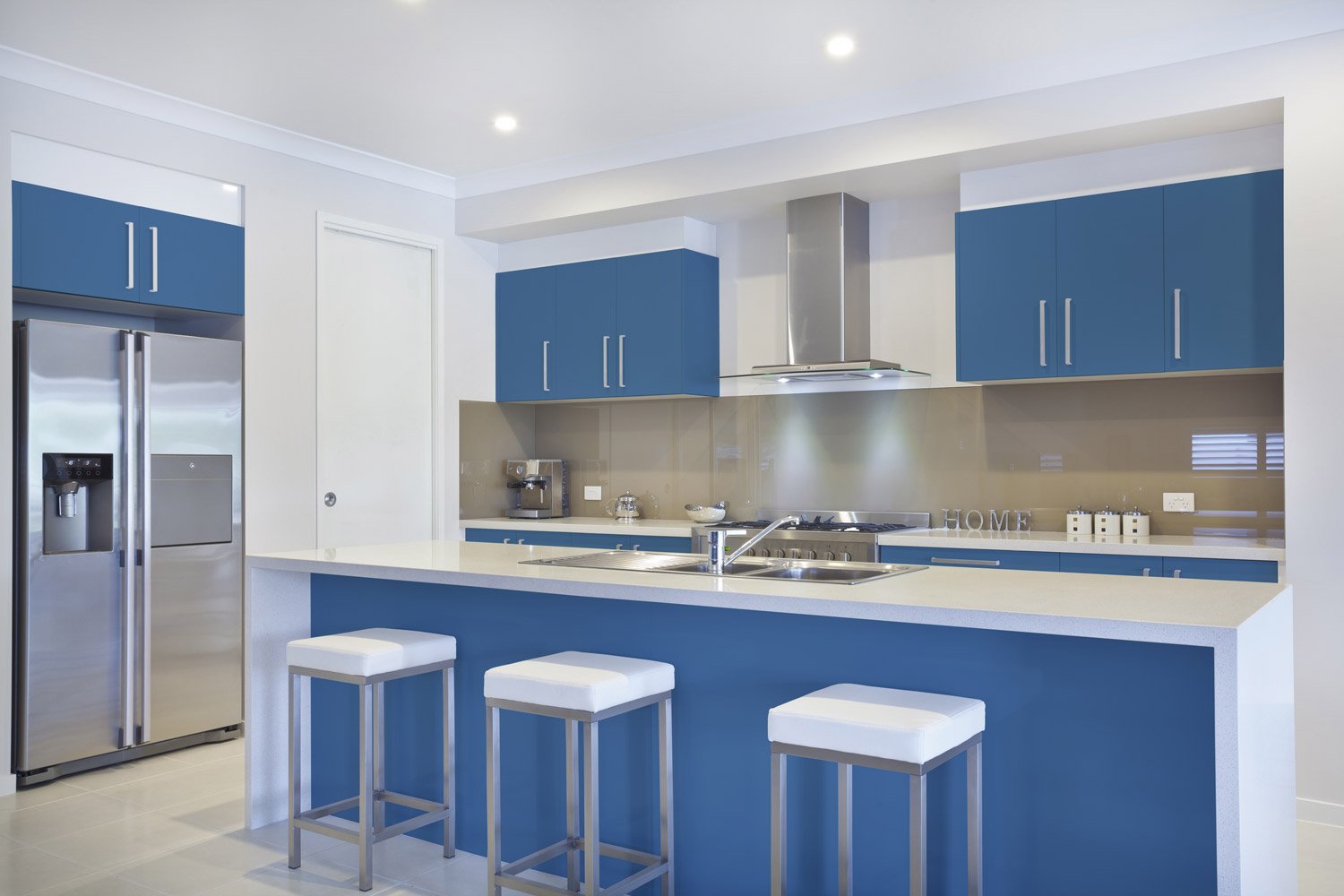 RAL 5007 Brillant Blue - Matte Kitchen Cabinets