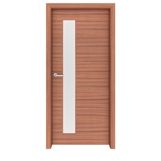 Sapele Mahogany Carmel Glass Interior Door