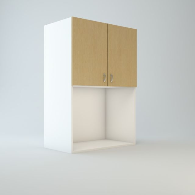 Wall Refrigerator Cabinet 21 inch High 24 inch Deep 30 inch Wide For Two Doors