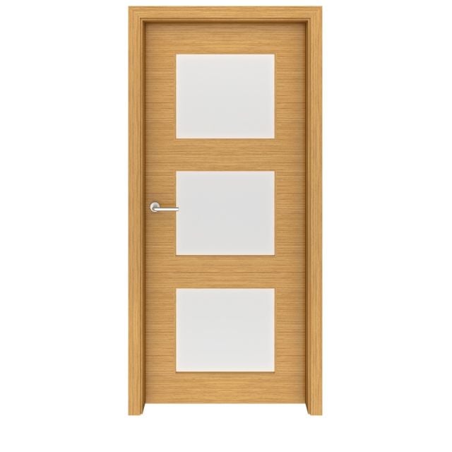 Teak Newport Glass Interior Door