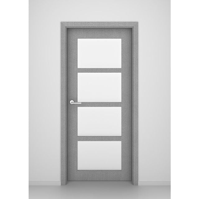 Grey Oak Denver Glass Interior Door