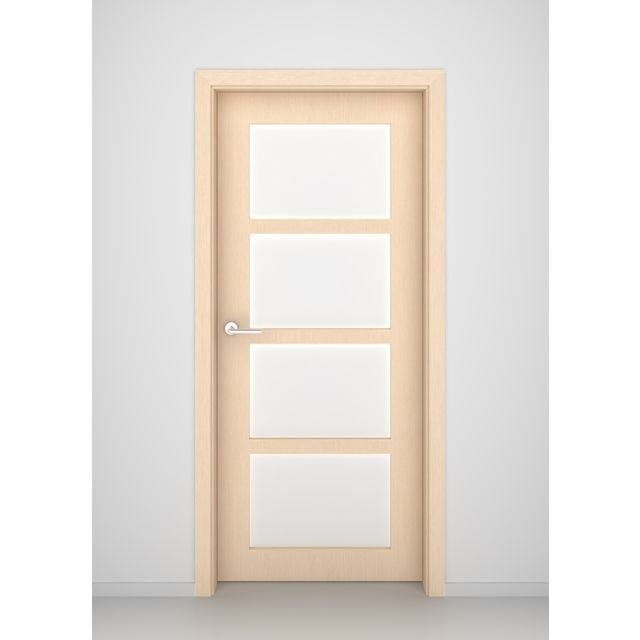 Bleached Oak Denver Glass Interior Door
