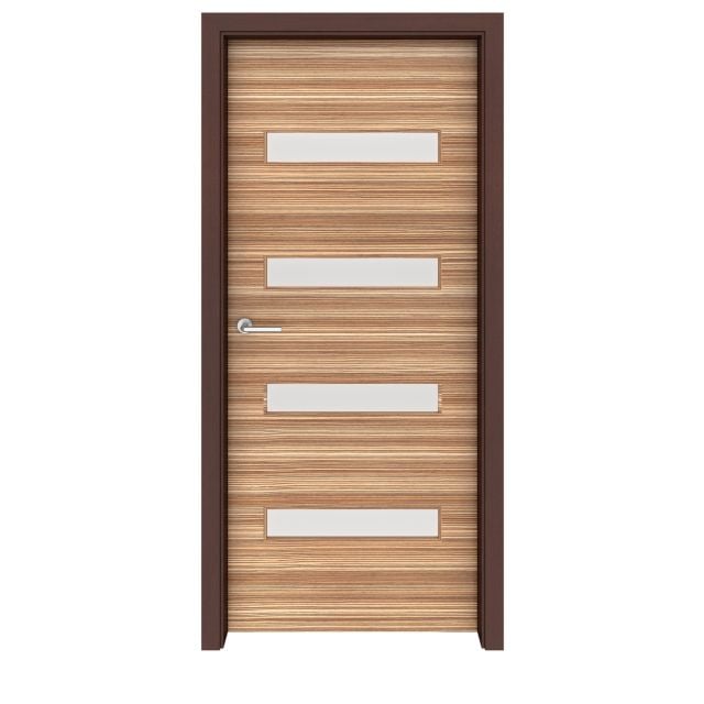 Zebrawood Aspen Glass Interior Door
