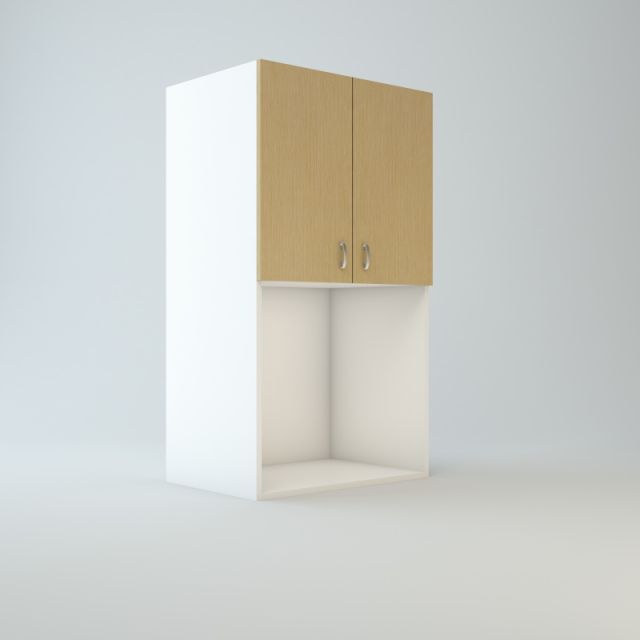 Wall Microwave Cabinet 48 inch High 18 inch Deep 27 inch Wide