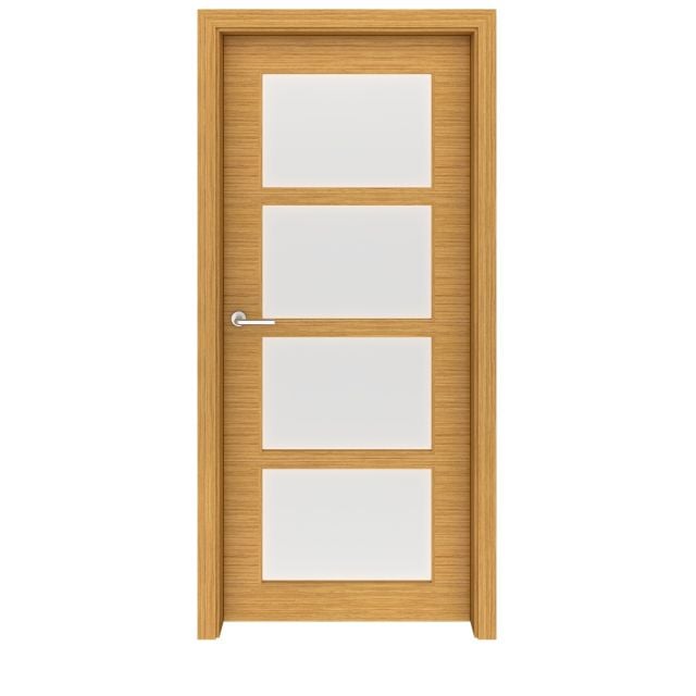 Teak Denver Glass Interior Door