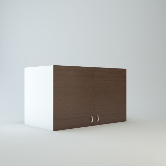 Wall Refrigerator Cabinet 27 inch High 24 inch Deep 45 inch Wide For Two Doors