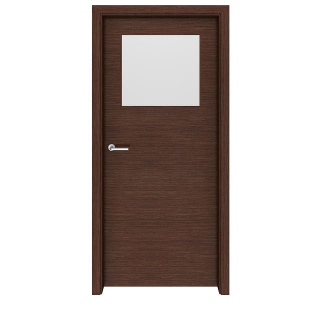 Walnut Seattle Glass Interior Door