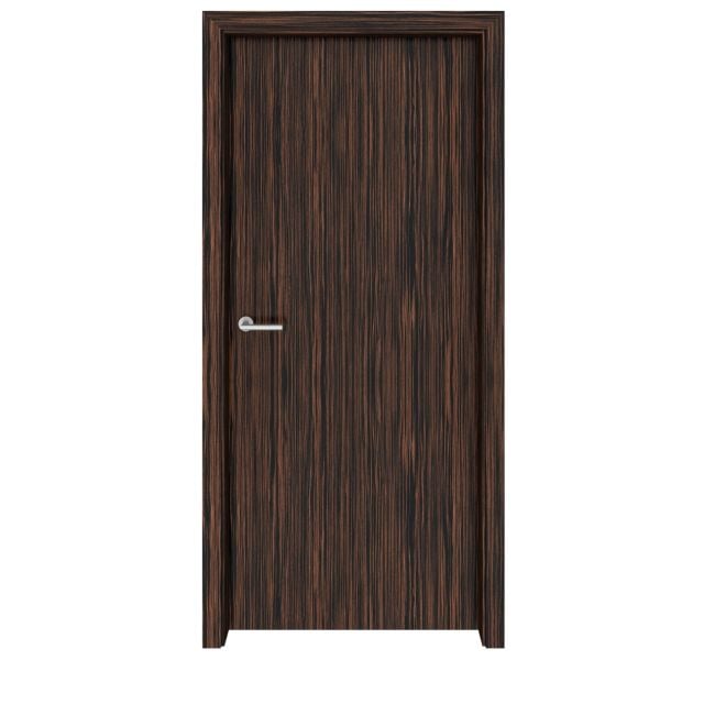 Ebony Macassar Flush Vertical Interior Door