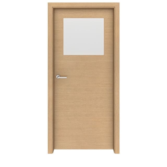 Light Oak Seattle Glass Interior Door