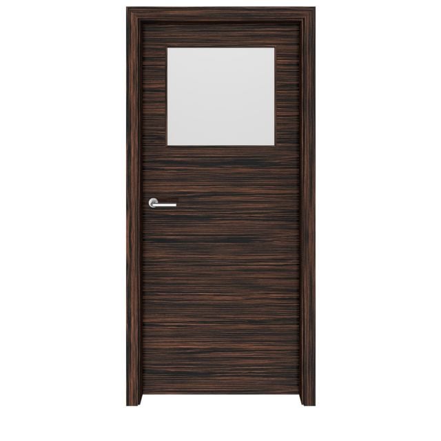 Ebony Macassar Seattle Glass Interior Door