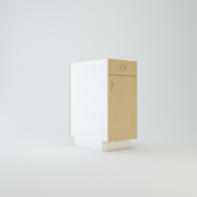 Base Peninsula Cabinet 36 inch For Two Drawers Side By Side, & Four Doors