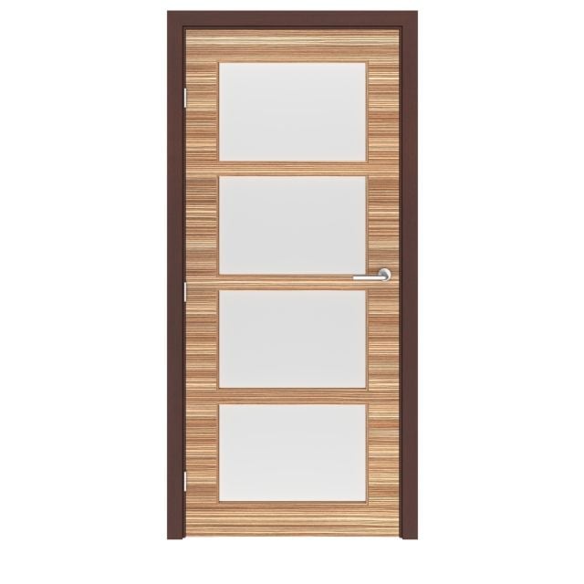 Zebrawood Denver Glass Interior Door