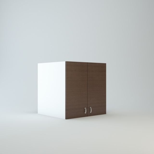 Wall Refrigerator Cabinet 27 inch High 24 inch Deep 27 inch Wide For Two Doors