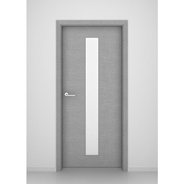 Grey Oak Greenwich Glass Interior Door