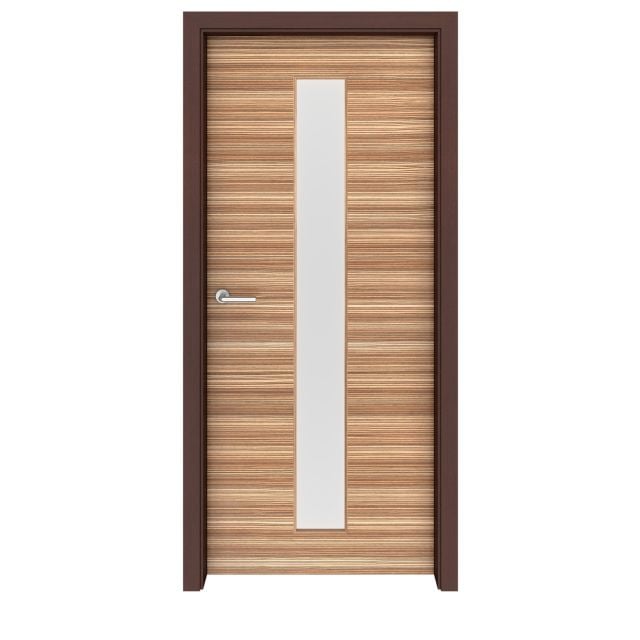 Zebrawood Greenwich Glass Interior Door