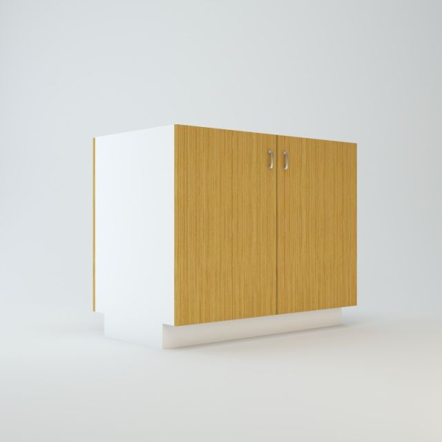 Base Peninsula Cabinet 30 inch For Two Drawers Side By Side, & Four Doors