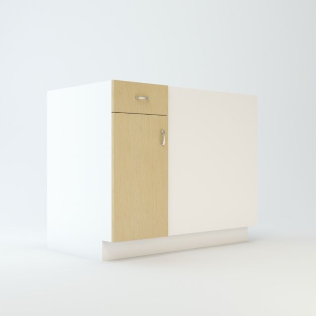 Base Peninsula Cabinet 24 inch For Two Doors