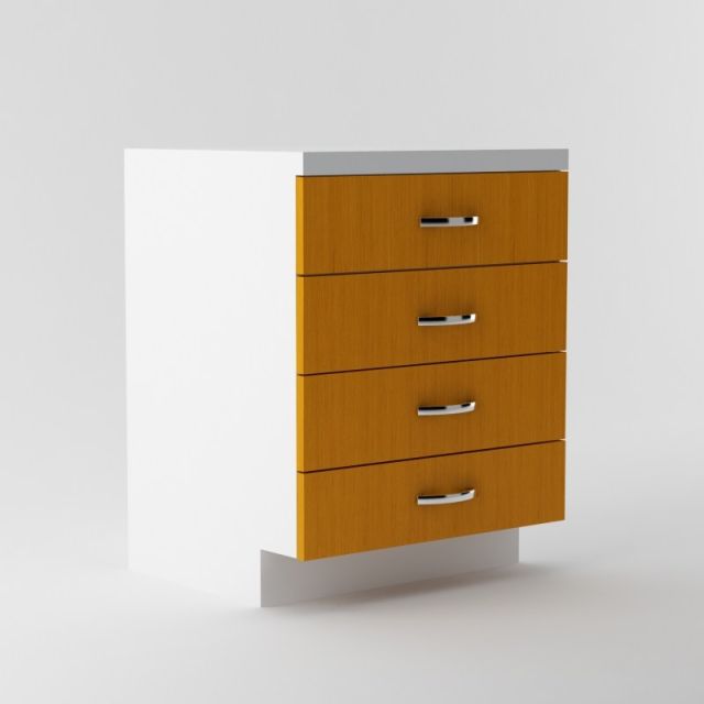 Vanity Base Cabinet 26.5/30.5 inch High 20 3/4 inch Deep 18 inch Wide For Stack Of Four Drawers