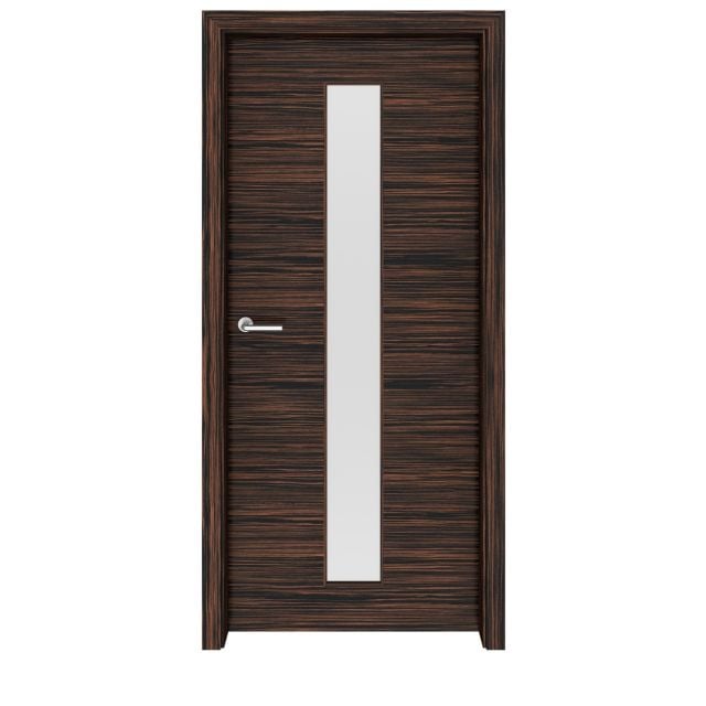 Ebony Macassar Greenwich Glass Interior Door
