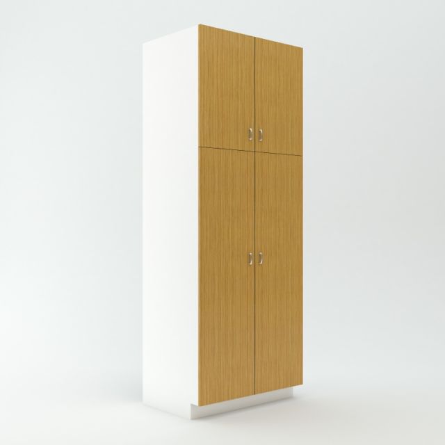 Tall Storage Shelving Cabinet 23 3/4 inch Deep 90 inch High 33 inch Wide For Four Doors