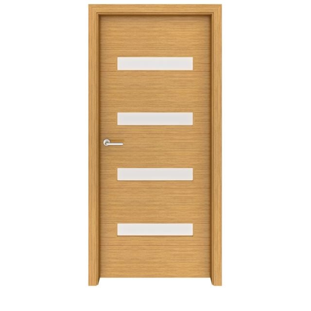 Teak Aspen Glass Interior Door