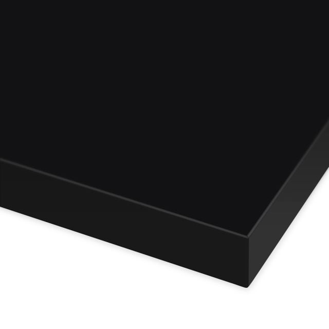Square view of Acrylic Matte Black wall panel highlighting bold modern edge design