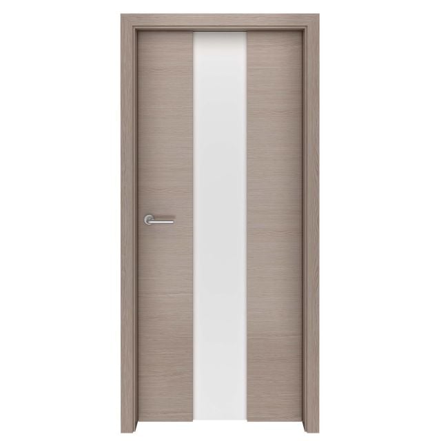 Antique Grey Oak Meridian Glass Interior Door