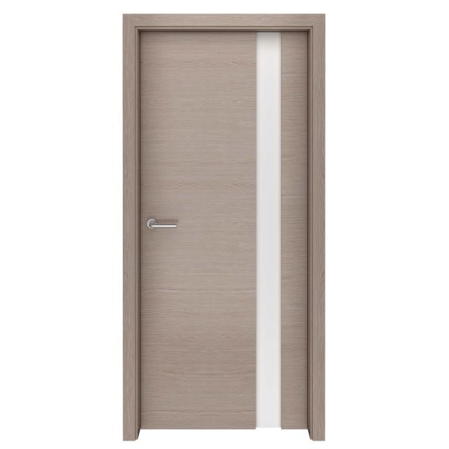 Antique Grey Oak Zephyr Glass Interior Door