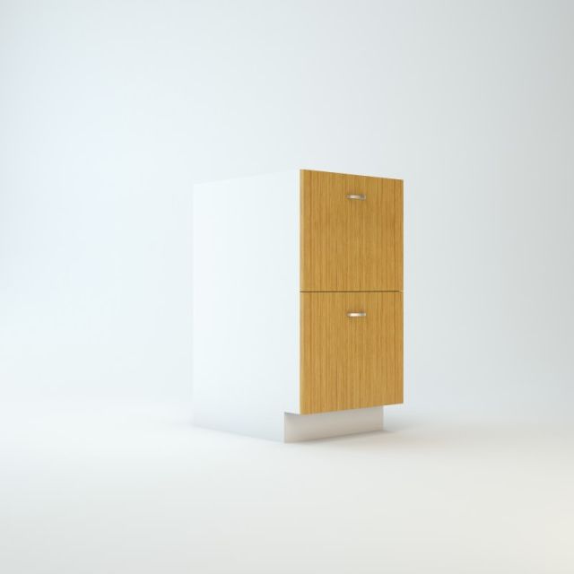 Base Cabinet 18" For Stack Of Two Drawers