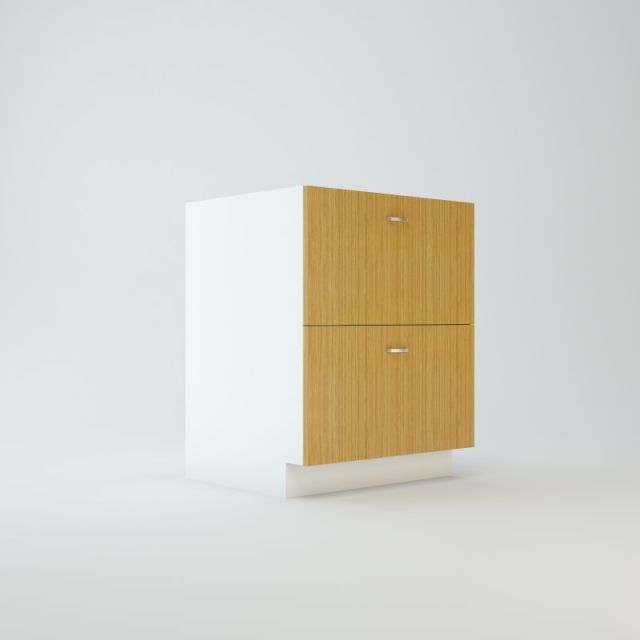 Base Cabinet 27 inch For Two Top Drawers & One Or Two Doors