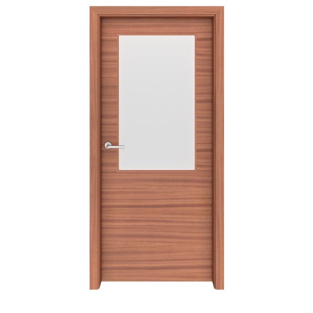 Sapele Mahogany Charlotte Glass Interior Door