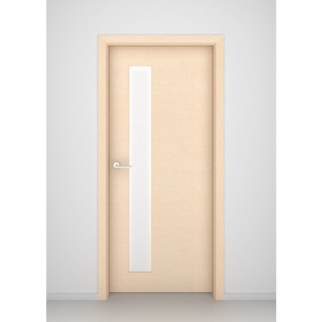 Bleached Oak Carmel Glass Interior Door