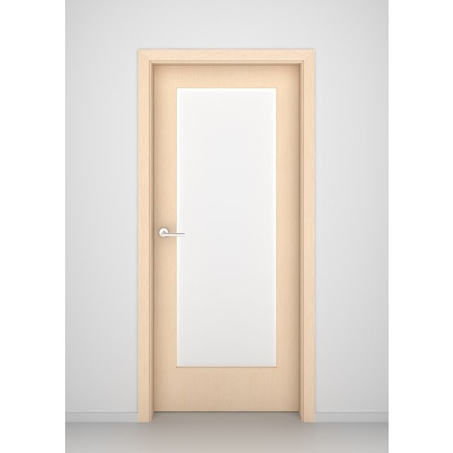 Bleached Oak Madison Glass Interior Door