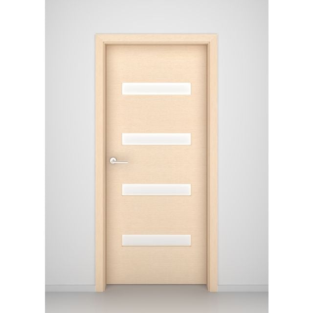 Bleached Oak Aspen Glass Interior Door
