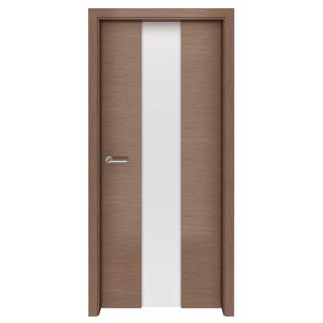 Canaletto Walnut Rift Cut Meridian Glass Interior Door