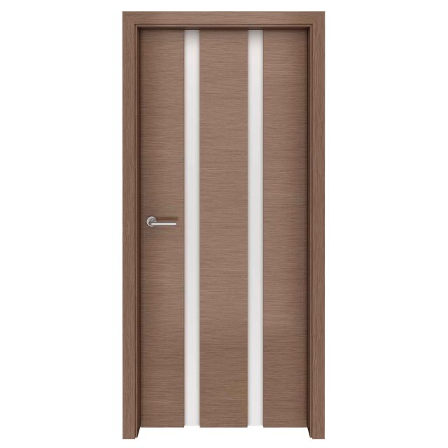 Canaletto Walnut Rift Cut Parallels Glass Interior Door