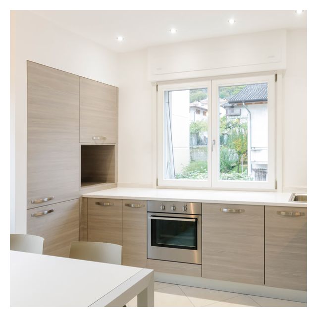 Cream Walnut Textured Cabinet Doors