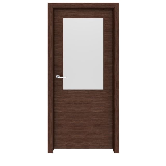 Walnut Charlotte Glass Interior Door