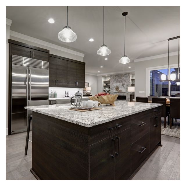 Dark Thermo Oak Textured Cabinet Doors