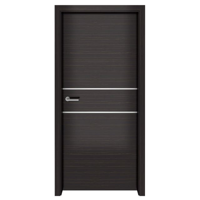 Dark Ebony Macassar Flow Interior Door