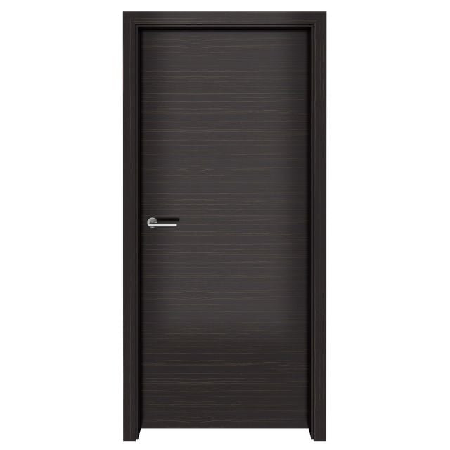 Dark Ebony Macassar Flush Horizontal Interior Door
