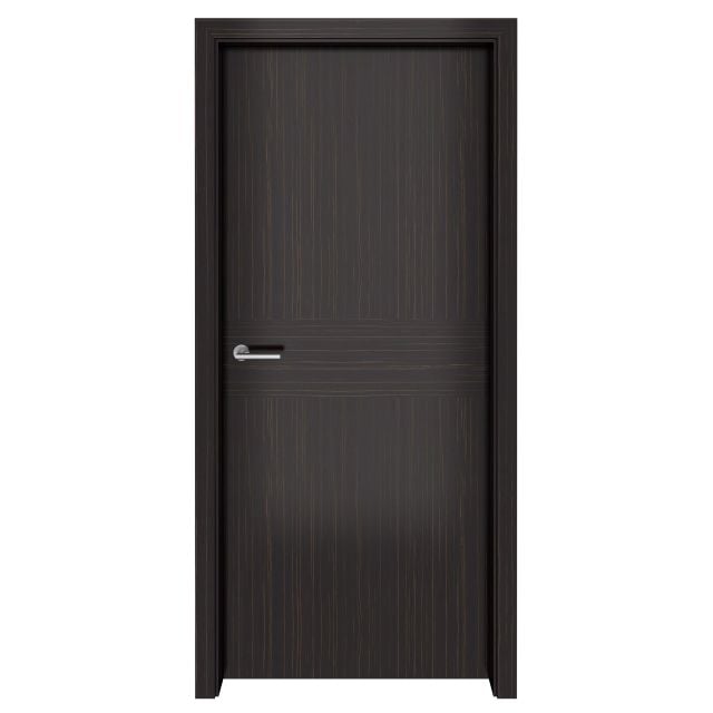 Dark Ebony Macassar Iris Interior Door