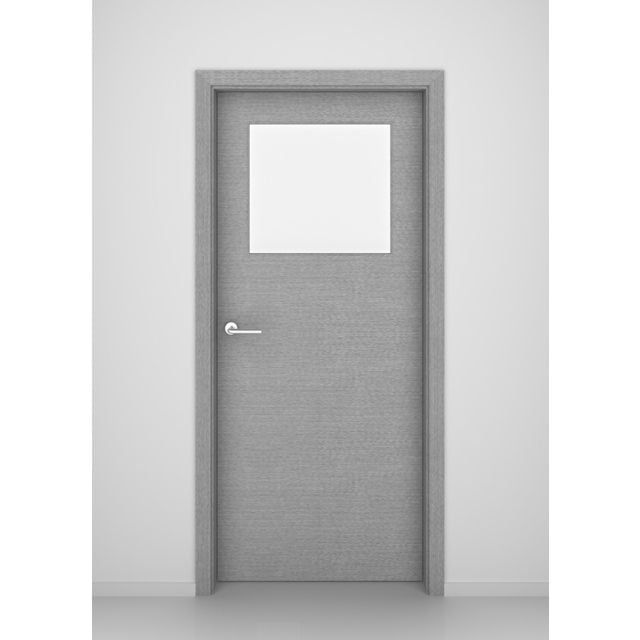 Grey Oak Seattle Glass Interior Door
