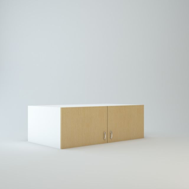 Wall Refrigerator Cabinet 15 inch High 24 inch Deep 45 inch Wide For Two Doors