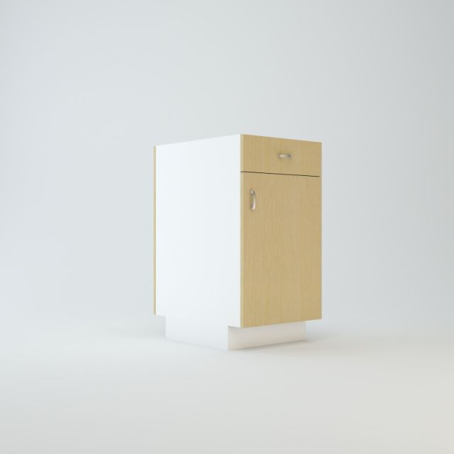 Base Peninsula Cabinet 39 inch For Two Drawers Side By Side, & Four Doors