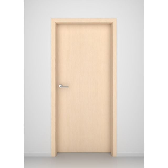 Bleached Oak Flush Vertical Interior Door