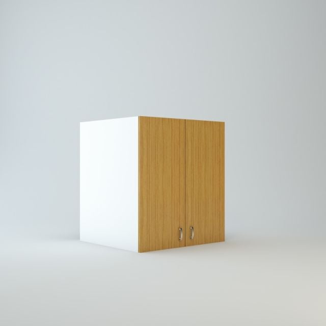 Wall Refrigerator Cabinet 30 inch High 24 inch Deep 27 inch Wide For Two Doors