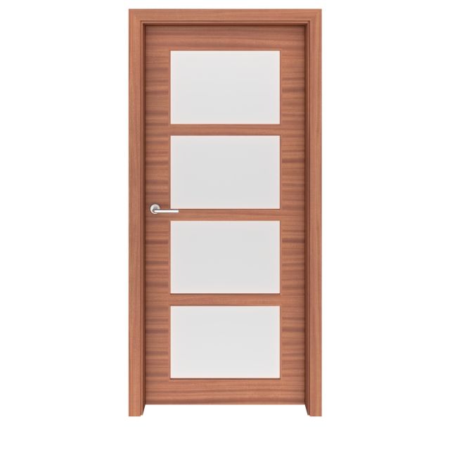 Sapele Mahogany Denver Glass Interior Door