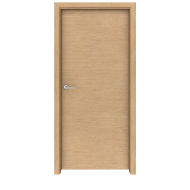 Light Oak Flush Horizontal Interior Door