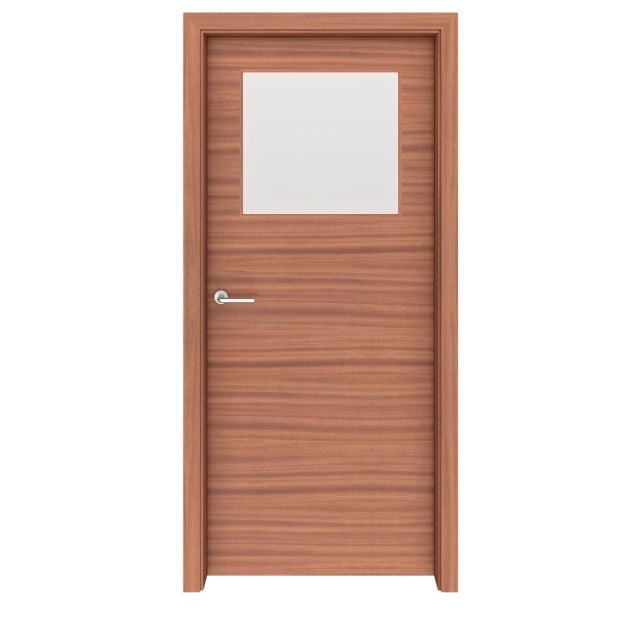 Sapele Mahogany Seattle Glass Interior Door